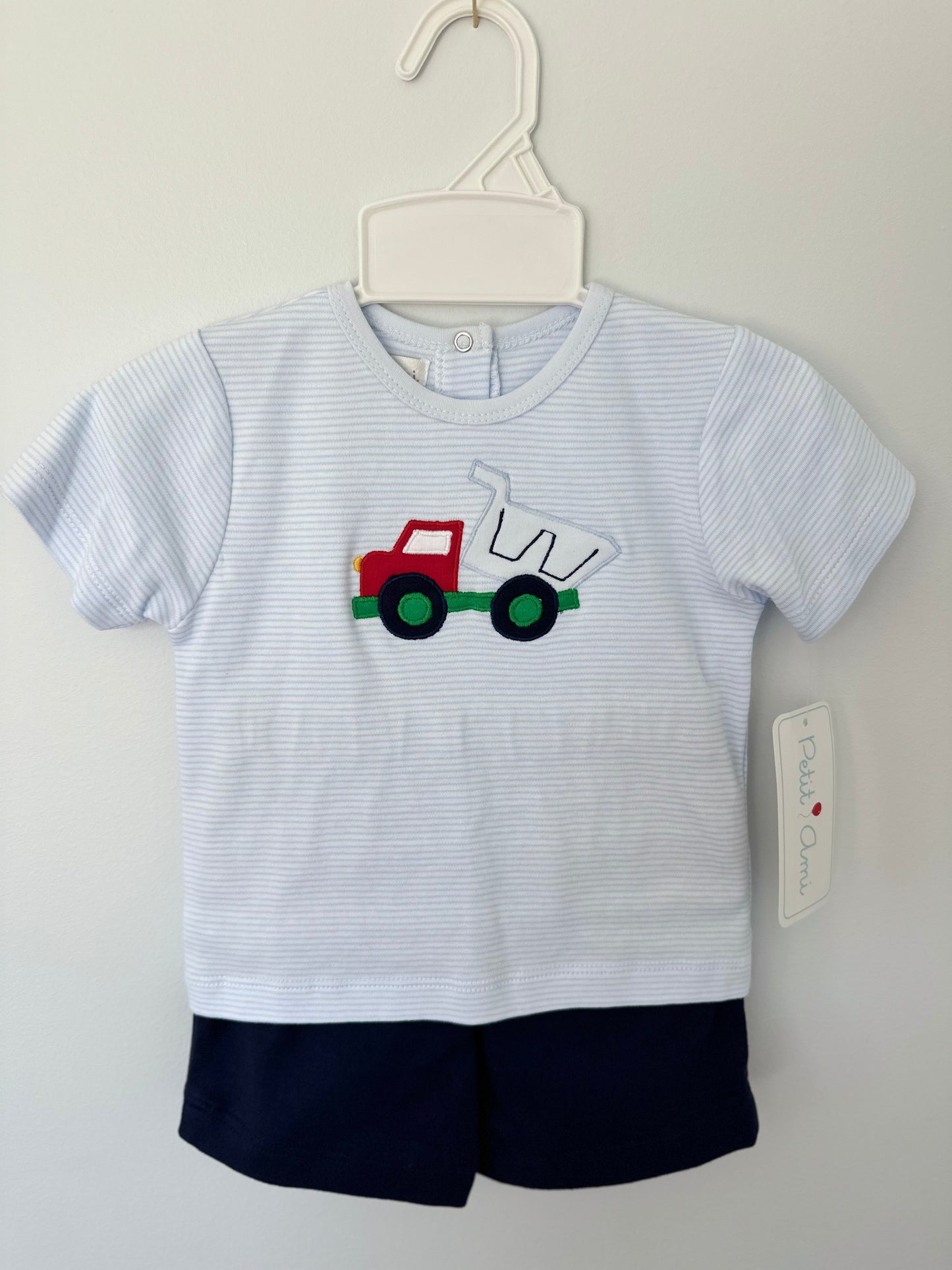 Applique Dump truck Short Set