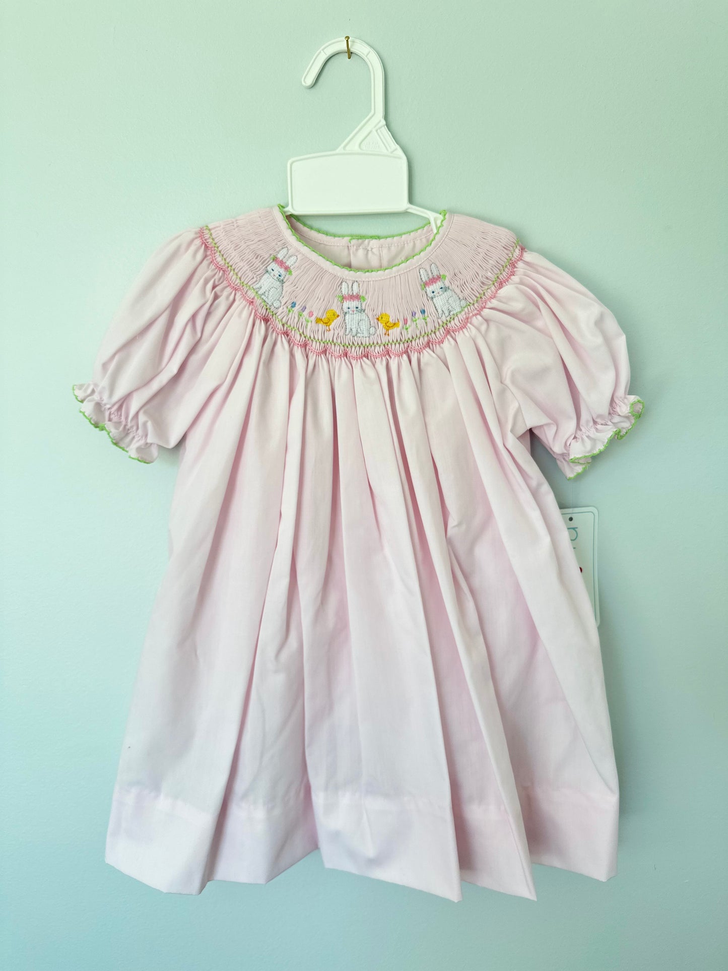 Baby Bubblegum Pink Smocked Easter Dress