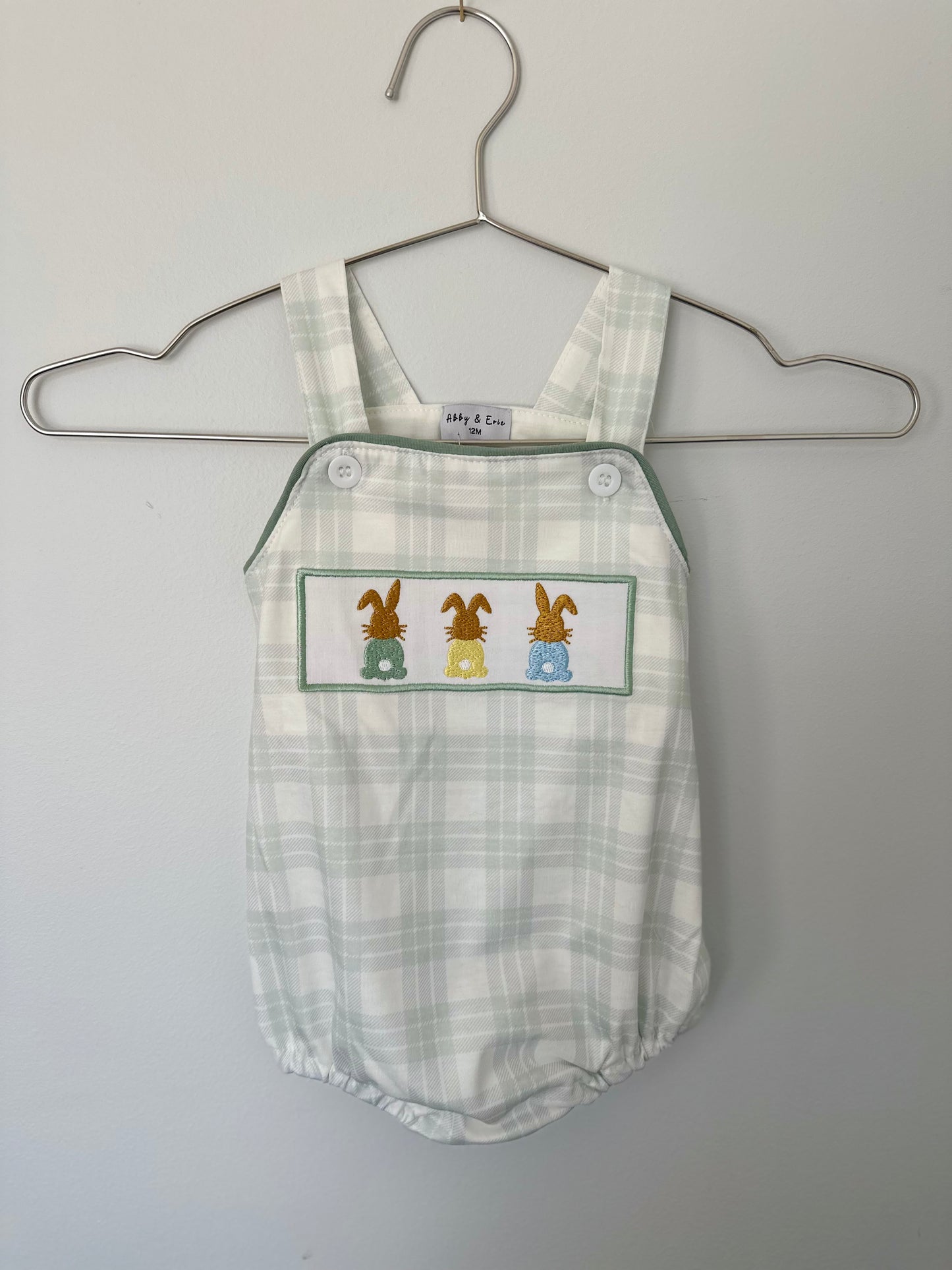 Embroidered Bunny Trio Bubble