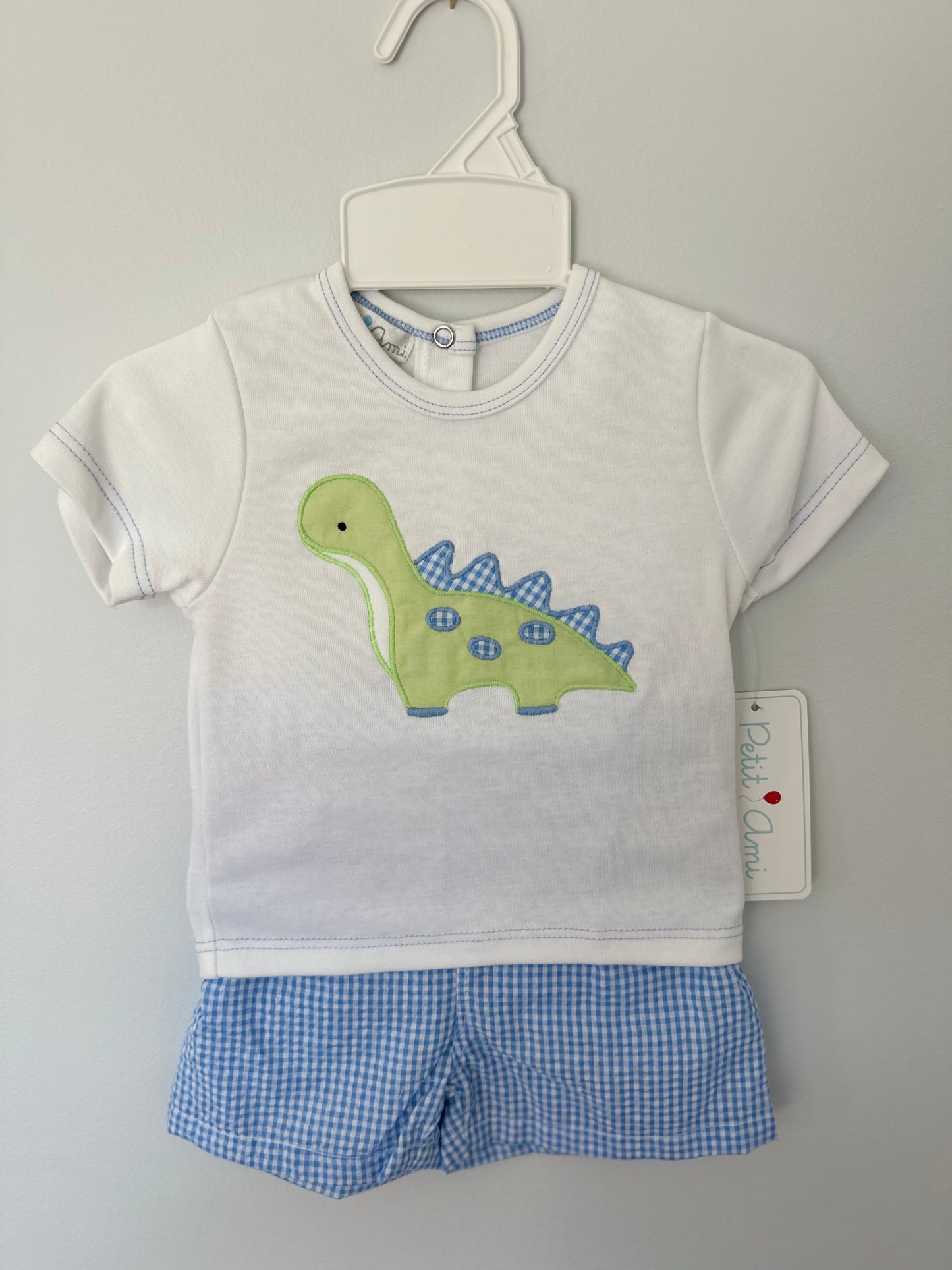 Dinosaur Applique Short Set