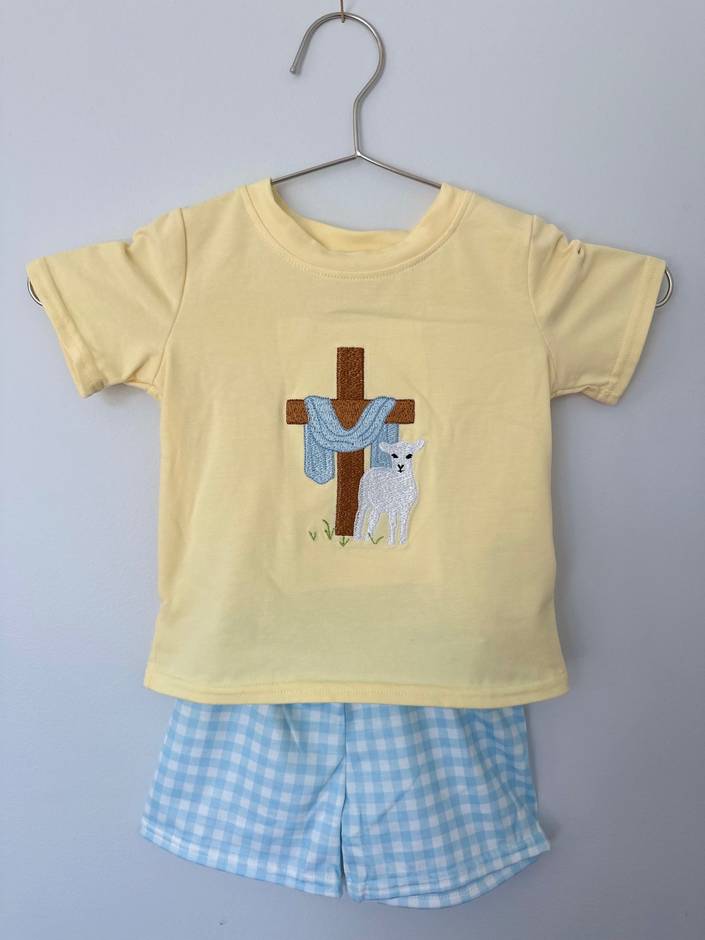 Easter Lamb and Cross Set