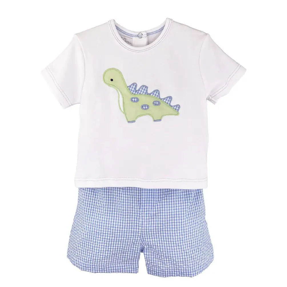 Dinosaur Applique Short Set